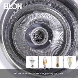 EILON โคมดาวน์ไลท์ทาวเวอร์ทรงสี่เหลี่ยม 6 นิ้ว ติดเพดานขั้ว E27 รุ่น EMZT-006-FW-E27 สีขาว