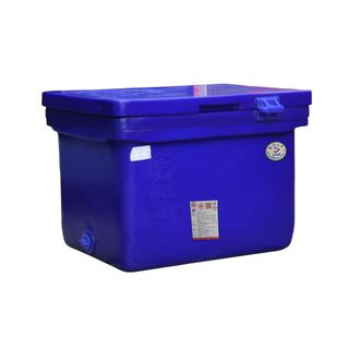 S&P ถังแช่ ขาต่ำ บานพับมือจับ 40 ลิตร สีน้ำเงิน