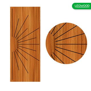 LEOWOOD ประตูไม้เคลือบเมลามีน DoorX Platinum ลาย 1 ขนาด 80x200 ซม. สีบาซิลเลี่ยนทีค