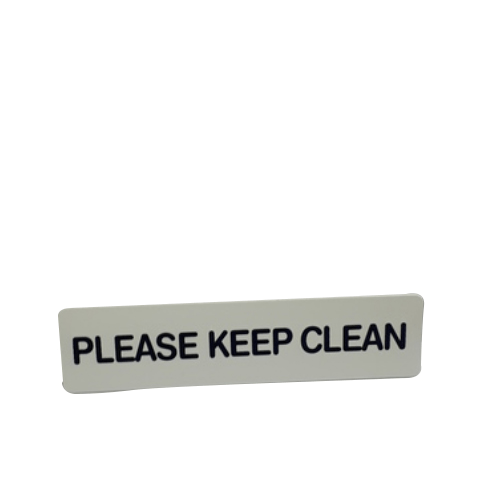 ป้ายPP (PLEASE KEEP CLEAN) SGB1103-18 ขนาด 16x4 ซม.