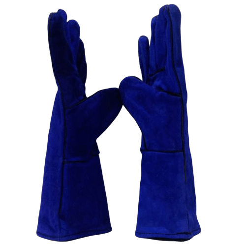 ถุงมือเชื่อม รุ่น JR-WGB 14 นิ้ว สีน้ำเงิน 