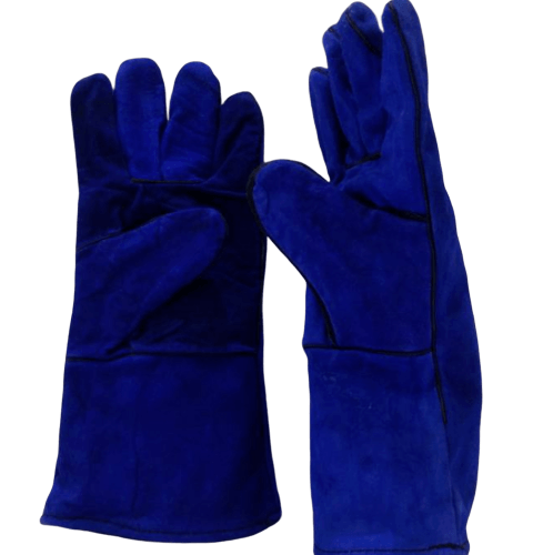 ถุงมือเชื่อม รุ่น JR-WGB 14 นิ้ว สีน้ำเงิน 