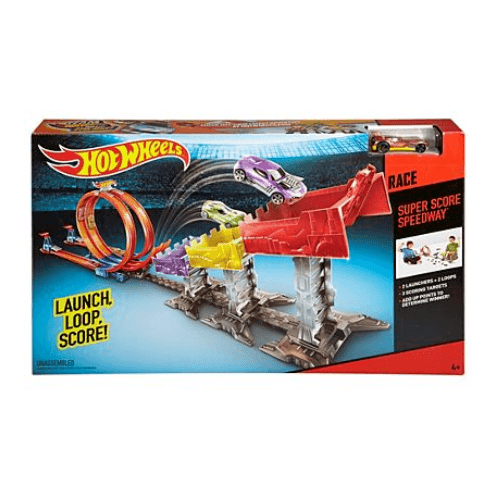Toys ឈុត Hot Wheels Super Score Speedway Track DJC05