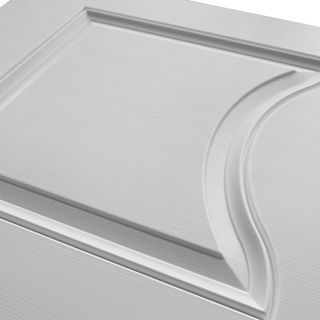 WELLINGTAN ประตูยูพีวีซี บานทึบ 3ฟัก  (สำหรับใช้งานภายนอก) UPVC-WE003 80x200ซม. สีขาว  (เจาะลูกบิด)
