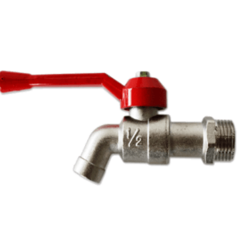 3P ก๊อกบอลด้ามแดง 1/2