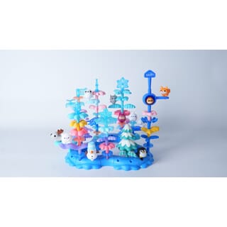 TOYS ของเล่นชุดตัวต่อป่าฤดูหนาวสัตว์ต่างๆ #958B ขนาด(30.5x22x20.5ซม.) 