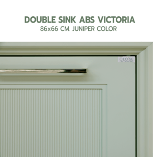 CLOSE บานซิงค์คู่ ABS ขนาด 86x66 ซม. VICTORIA สีจูนิเปอร์