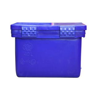 S&P ถังแช่ ขาต่ำ บานพับมือจับ 40 ลิตร สีน้ำเงิน