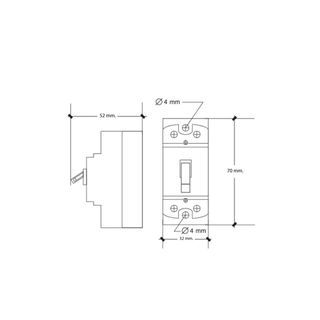 HI-TEK เซฟตี้เบรคเกอร์ HT-28 30A สีดำ