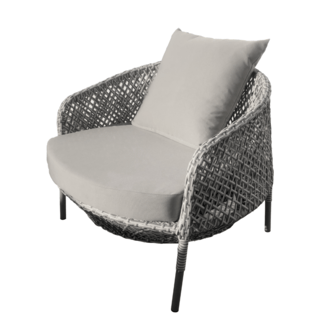 SUMMER SETเก้าอี้ outdoor อลูมิเนียม Jomthong  ขนาด 93x92x65 ซม. สีเทาอ่อน