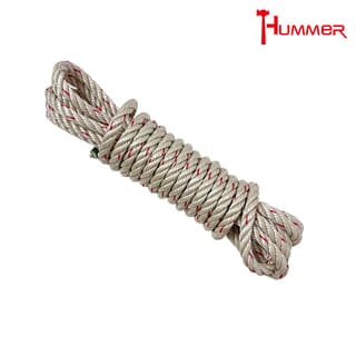 HUMMER เชือกใยยักษ์ ขนาด 5มม. ยาว 5เมตร รุ่น SP05-05 สีขาวคาดแดง