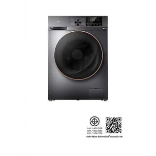 TCL เครื่องซักอบฝาหน้า รุ่น WT11EPWDG  (ซัก 10กก. อบ 7กก.) สีเทา