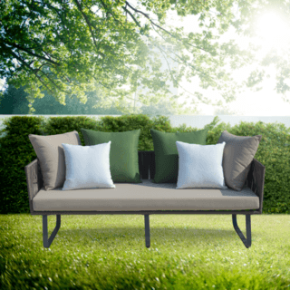 SUMMER SET โซฟา outdoor อลูมิเนียม 2 ที่นั่ง  Tao ขนาด 186x72x69 ซม. สีเบจ