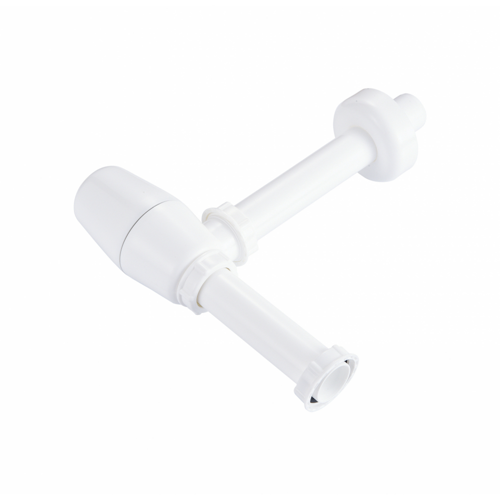 Iris ท่อน้ำทิ้งแบบกระปุกพลาสติก รุ่น PQS-QL2002    สีขาว