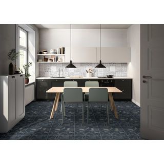 Marbella กระเบื้องเซรามิคปูพื้น 16x16 นิ้ว รุ่น Stone gray ZY-Z02 Matt Flat (12P)