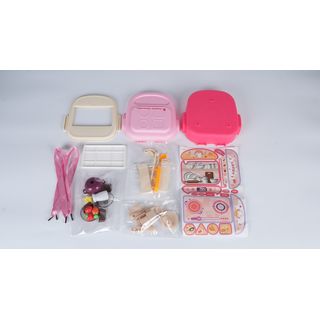 TOYS ของเล่นชุดกระเป๋าเครื่องครัวพร้อมอุปกรณ์ # 2501-1 ขนาด 19.5x13.5x21.5 ซม.