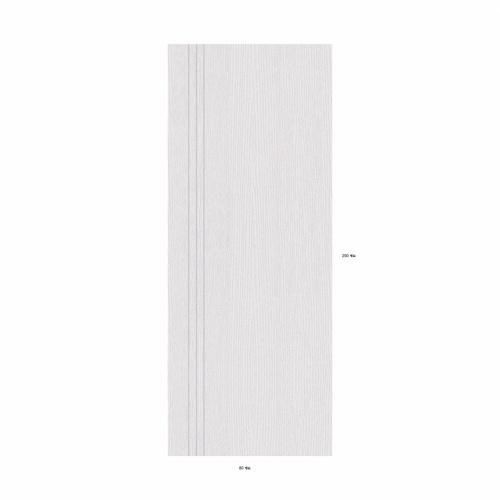 HOLZTUR ประตู HDF บานทึบเซาะร่อง HDF-F07 80x200ซม. สีขาวลายไม้