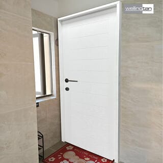 WELLINGTAN วงกบประตูPVC   รุ่นHDJ-4    80x200 ซม. สีขาว