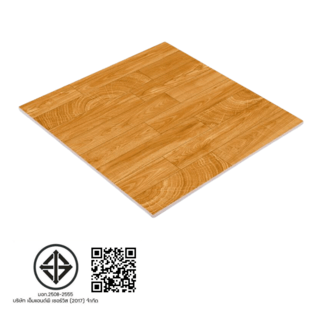 Marbella กระเบื้องเซรามิคปูพื้น 16x16 นิ้ว รุ่น วูดบราว CH1106 Gloss (12P)