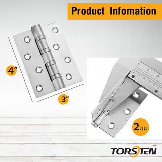 TORSTEN บานพับสเตนเลส 304 4