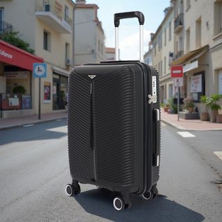 WETZLARS กระเป๋าเดินทาง ขนาด 24 นิ้ว  รุ่น Summer-03 ขนาด 26x40.50x65 ซม. สีดำแบล็คเพิร์ล