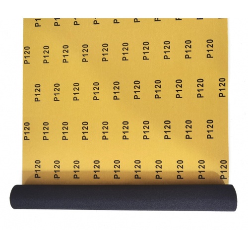 HUMMER กระดาษทรายม้วนขัดน้ำ 12 นิ้ว เบอร์ 120 ขนาด 300 มม.x1เมตร BPR-300120M1 สีดำ