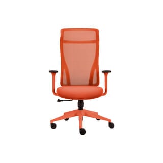 SMITH เก้าอี้สำนักงาน HIGH BACK รุ่น GEM-04 ขนาด 67x64x101-108 ซม. สีส้ม Black Gas lift（Class 3）