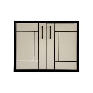 CLOSE บานซิงค์คู่ UPVC  LABARIS ขนาด  84x64 ซม. สีเบจ