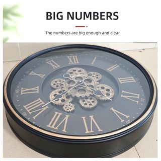 COZY นาฬิกาแขวนผนัง  รุ่น CALIGULA  ขนาด 45x45x7.5 ซม.  สีดำ