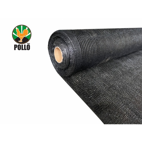 POLLO สแลน HDPE รุ่นSH-3211-55 ขนาด2x50ม. 50%(สามเข็ม) สีดำ
