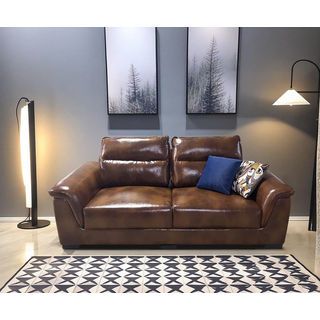 PULITO โซฟา PU 3 ที่นั่ง รุ่น Xandra – 03 ขนาด 95x210x95 ซม.สีน้ำตาลเข้ม