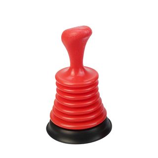 ICLEAN ปั๊มอ่างล้างหน้า PVC รุ่น M8019 ขนาด 11x11x18 ซม. สีแดง