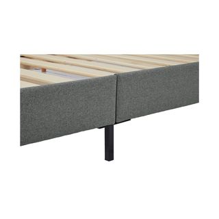 TRUFFLE เตียงนอนหัวเบาะ รุ่น VANNES-DG ขนาด 180x200 ซม.(6ฟุต) สีเทาเข้ม