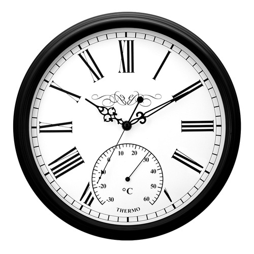 COZY นาฬิกาแขวนผนัง รุ่น LOGAN ขนาด 33.4x33.4x6.7 ซม. สีดำ