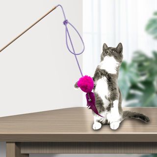 DUDUPETS ไม้ตกแมว รุ่นS38 ขนาด 2X50X2ซม.คละสี