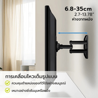 ROSS ขาแขวนทีวี 3 ขา 23นิ้ว-50นิ้ว BN5B/HS-GH สีดำ