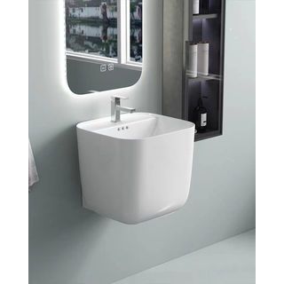 Verno อ่างล้างหน้าแบบแขวน ขนาด 45x42x40cm รุ่น ลิลลี่ 6410