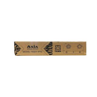 AXIA เตาแก๊สตั้งโต๊ะหน้ากระจก 2 หัวเตา รุ่น TIGER 1P1G ขนาด 71x37x9 ซม. สีดำ