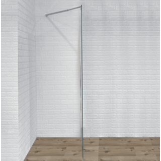 Verno ฉากกั้นอาบน้ำบานฟิกซ์พ่นทราย ขนาด 90x190ซม. หนา 8มม. รุ่น PQS-PFL010