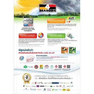 โฟร์ซีซันส์ สีน้ำด้าน ภายนอก #A5001 5 กล สีเพิร์ลไวท์