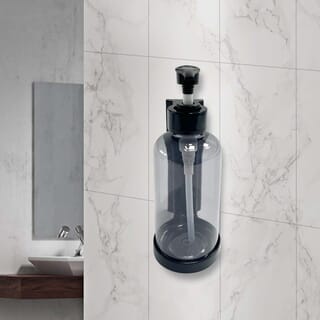 Primo ที่กดสบู่เหลวหัวปั๊ม ความจุ 300 มล. รุ่น SD09 ขนาด 9.8x7x19.5ซม.  สีดำ