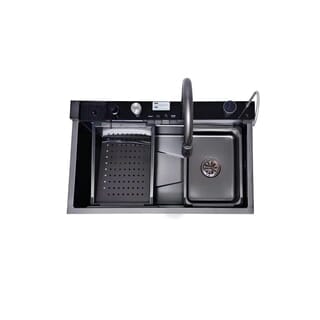 KOCH KITCHEN อ่างล้างจานฝังบน 1 หลุมไม่มีที่พัก SUS304 รุ่น MARTRIX สีดำ