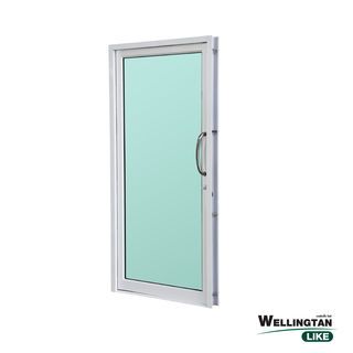 WELLINGTAN (LIKE) ประตูอะลูมิเนียม บานสวิงเดี่ยว W-AL/006 100x205ซม. สีขาว