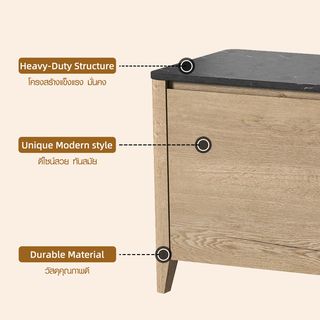 DELICATO ชั้นวางทีวี รุ่น BRAVO ขนาด   39x148x51 ซม. ดำ-น้ำตาล