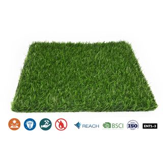 POLLO หญ้าเทียมตกแต่ง รุ่นVega-S1514 ขนาด15มม. กว้าง1เมตร x ยาว4 เมตร สีเขียว