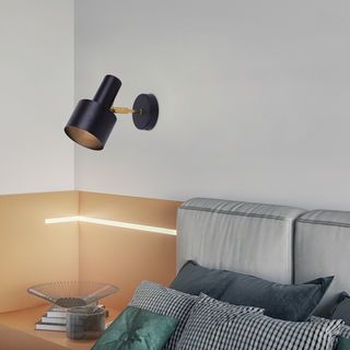 EILON โคมไฟติดผนังนอร์ดิก E27 5W  รุ่น GC YY2203 สีดำ