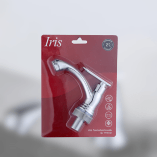 IRIS ก๊อกอ่างล้างหน้าทรงเตี้ย รุ่น YFTB-02 ขนาด 3.9x11.5x13 ซม. สีโครม