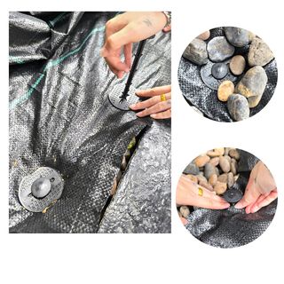 Tree’O แป้นยึดหมุดพลาสติกคลุมวัชพืช แพ็ก 20 ชิ้น