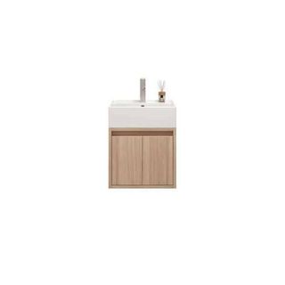 Verno เคาน์เตอร์อ่างล้างหน้าแบบแขวน Multilayer board ขนาด 41.5x41.5x55 CM รุ่น มูจิ02 สีไม้