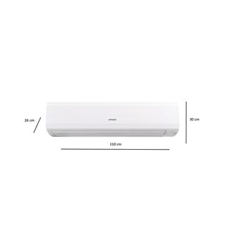 HITACHI เครื่องปรับอากาศ Non Inverter ขนาด 24000 BTU รุ่น RAK-BH24PCAST สีขาว